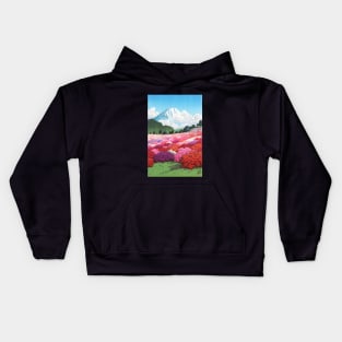 Mountain Villa Kenan in Moto-Hakone by Kawase Hasui Kids Hoodie